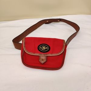Sonia Rykiel Paris red belt bag